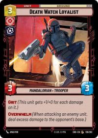 star wars unlimited shadows of the galaxy death watch loyalist foil