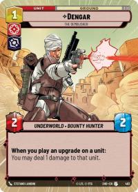 star wars unlimited shadows of the galaxy dengar the demolisher hyperspace foil