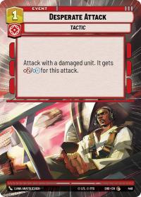 star wars unlimited shadows of the galaxy desperate attack hyperspace foil