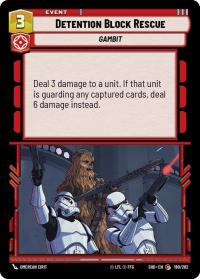 star wars unlimited shadows of the galaxy detention block rescue foil