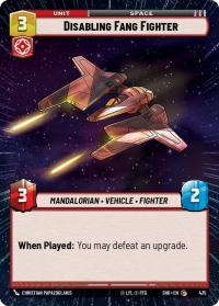 star wars unlimited shadows of the galaxy disabling fang fighter hyperspace foil