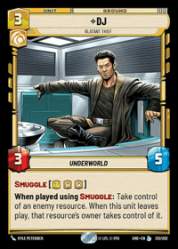 star wars unlimited shadows of the galaxy dj blatant thief