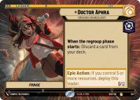 star wars unlimited shadows of the galaxy doctor aphra rapacious archaeologist hyperspace