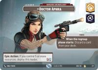 star wars unlimited shadows of the galaxy doctor aphra rapacious archaeologist showcase