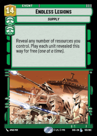 star wars unlimited shadows of the galaxy endless legions foil