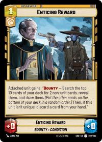 star wars unlimited shadows of the galaxy enticing reward foil
