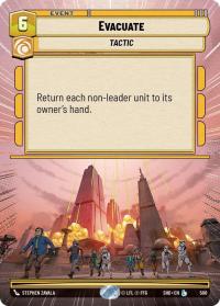 star wars unlimited shadows of the galaxy evacuate hyperspace foil