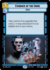 star wars unlimited shadows of the galaxy evidence of the crime foil