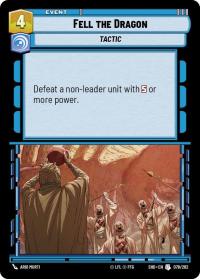 star wars unlimited shadows of the galaxy fell the dragon foil
