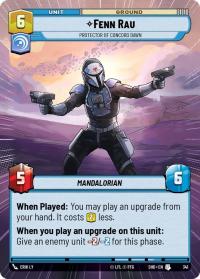 star wars unlimited shadows of the galaxy fenn rau protector of concord dawn hyperspace foil
