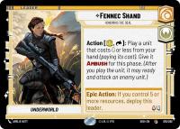 star wars unlimited shadows of the galaxy fennec shand honoring the deal sog