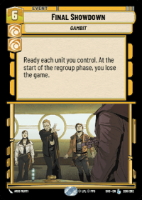 star wars unlimited shadows of the galaxy final showdown foil
