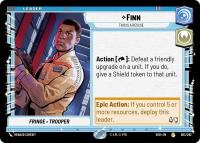 star wars unlimited shadows of the galaxy finn this is a rescue foil