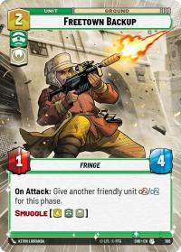 star wars unlimited shadows of the galaxy freetown backup hyperspace foil