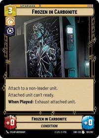 star wars unlimited shadows of the galaxy frozen in carbonite foil