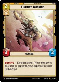 star wars unlimited shadows of the galaxy fugitive wookiee foil