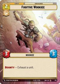 star wars unlimited shadows of the galaxy fugitive wookiee hyperspace foil