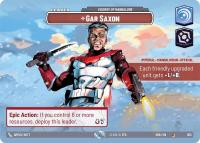 star wars unlimited shadows of the galaxy gar saxon viceroy of mandalore showcase