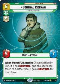 star wars unlimited shadows of the galaxy general rieekan defensive strategist hyperspace