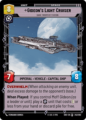 Gideon's Light Cruiser - Dark Troopers' Station - Foil