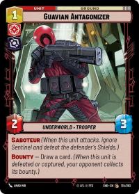 star wars unlimited shadows of the galaxy guavian antagonizer