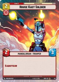star wars unlimited shadows of the galaxy house kast soldier hyperspace foil