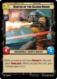 star wars unlimited shadows of the galaxy hunter of the haxion brood