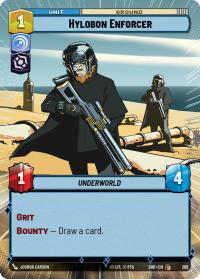 star wars unlimited shadows of the galaxy hylobon enforcer hyperspace foil