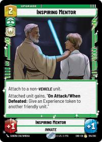 star wars unlimited shadows of the galaxy inspiring mentor foil