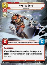 star wars unlimited shadows of the galaxy ketsu onyo old friend hyperspace foil