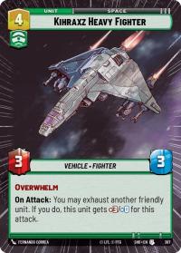 star wars unlimited shadows of the galaxy kihraxz heavy fighter hyperspace