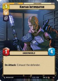 star wars unlimited shadows of the galaxy kintan intimidator hyperspace foil