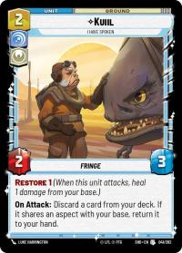 star wars unlimited shadows of the galaxy kuiil i have spoken foil