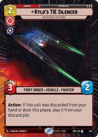 star wars unlimited shadows of the galaxy kylo s tie silencer ruthlessly efficient hyperspace foil
