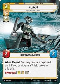 star wars unlimited shadows of the galaxy l3 37 droid revolutionary hyperspace