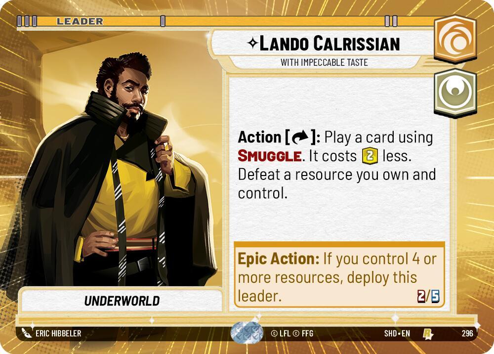 Lando Calrissian - With Impeccable Taste (Hyperspace) - Foil