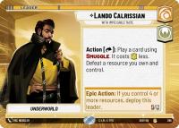 star wars unlimited shadows of the galaxy lando calrissian with impeccable taste hyperspace
