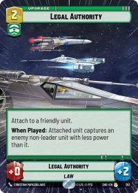 star wars unlimited shadows of the galaxy legal authority hyperspace foil