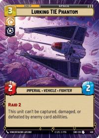 star wars unlimited shadows of the galaxy lurking tie phantom hyperspace foil