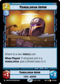 star wars unlimited shadows of the galaxy mandalorian armor foil