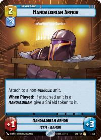 star wars unlimited shadows of the galaxy mandalorian armor hyperspace foil