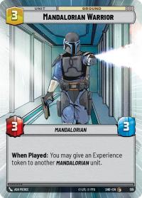 star wars unlimited shadows of the galaxy mandalorian warrior hyperspace