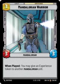 star wars unlimited shadows of the galaxy mandalorian warrior