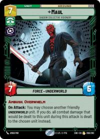 star wars unlimited shadows of the galaxy maul shadow collective visionary foil