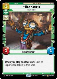 star wars unlimited shadows of the galaxy maz kanata pirate queen foil