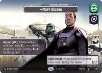 star wars unlimited shadows of the galaxy moff gideon formidable commander showcase