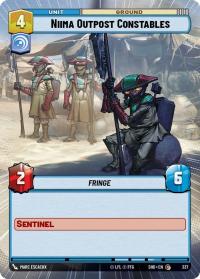 star wars unlimited shadows of the galaxy niima outpost constables hyperspace