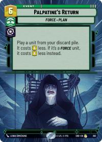 star wars unlimited shadows of the galaxy palpatine s return hyperspace foil