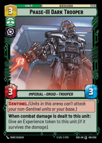 star wars unlimited shadows of the galaxy phase iii dark trooper foil