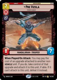 star wars unlimited shadows of the galaxy pre vizsla power hungry
